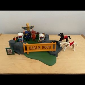 Vintage Playmobil Cowboys and Native American figurines